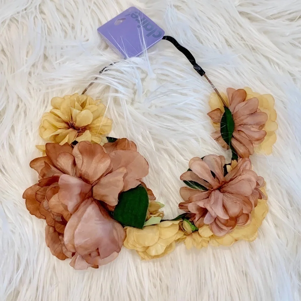 Floral crown headband